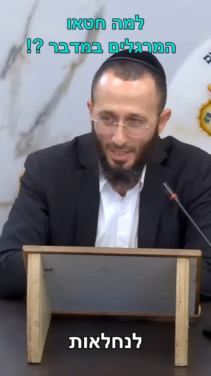 למה חטאו המרגלים